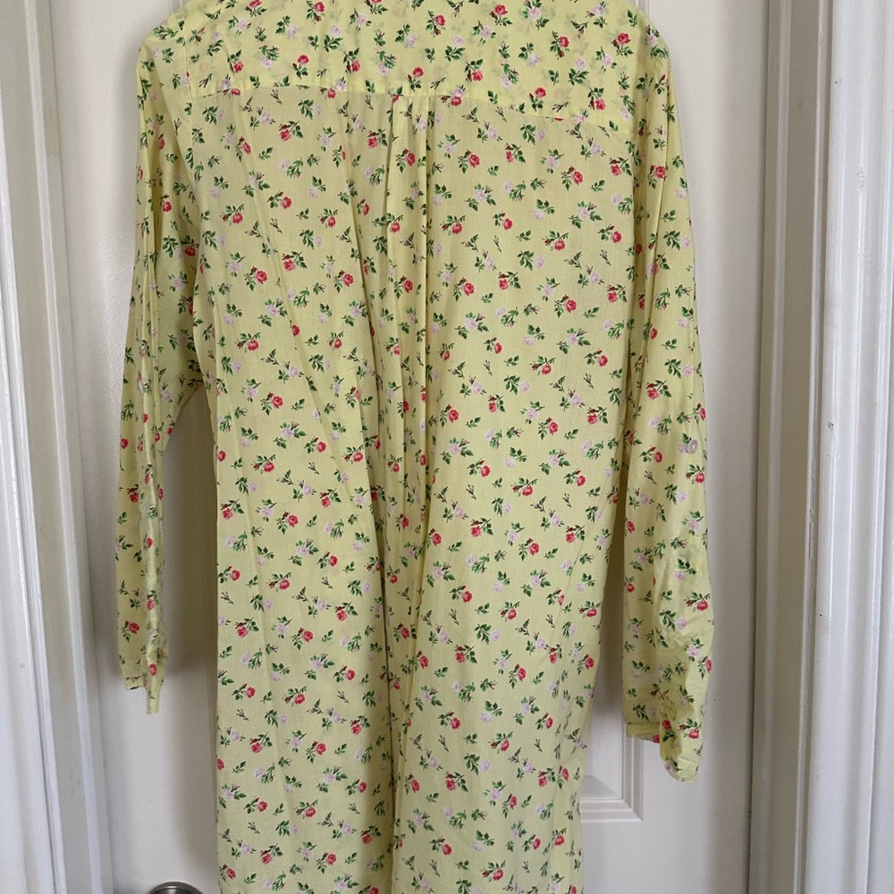 Floral Yellow Sleep Shirt - Picture 2 of 5